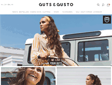 Tablet Screenshot of gutsgusto.com